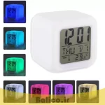 ساعت رومیزی دیجیتال هفت رنگ بالیکو مدل مکعب