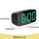 ساعت رومیزی دیجیتال بالیکو مدل GH0711L دارای نمایش تاریخ دماسنج و زنگ بیداری