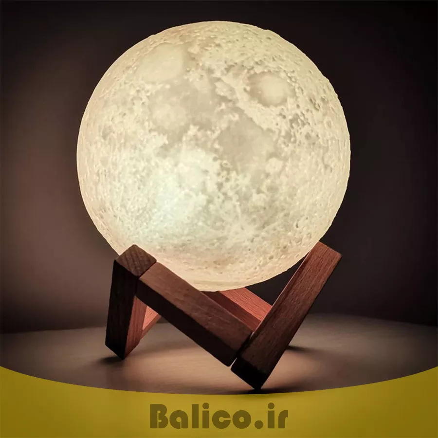 چراغ خواب بالیکو طرح کهکشانی مدل کره ماه شارژی ارتفاع 18 سانتی