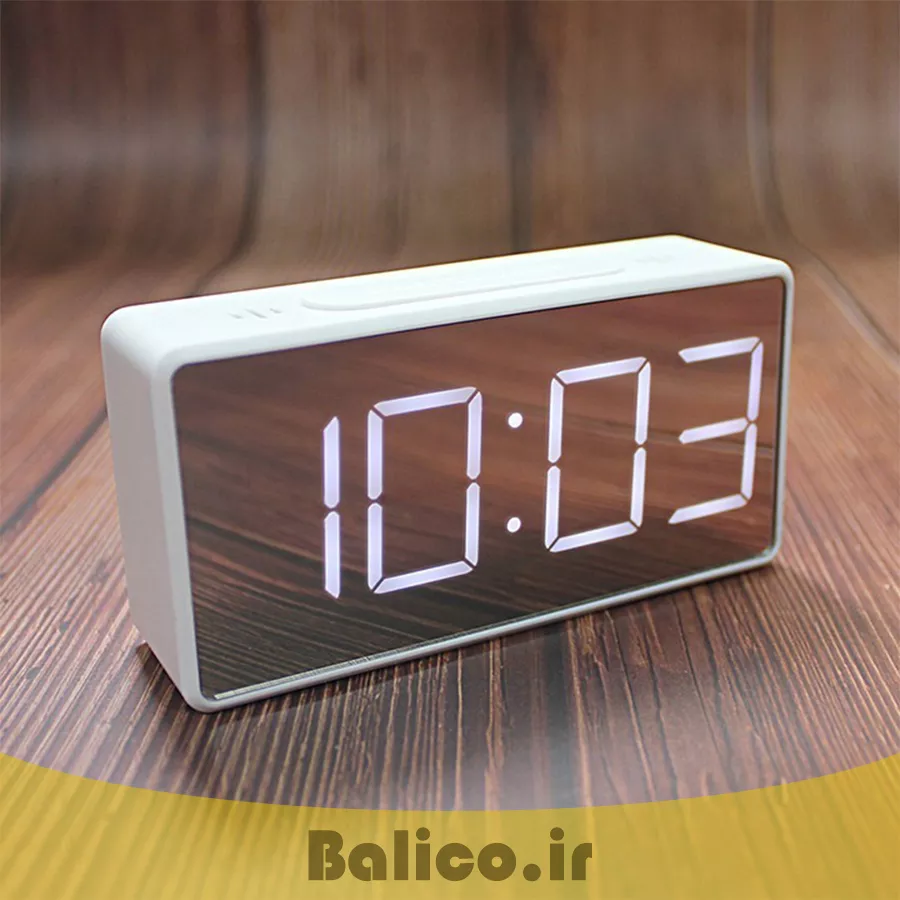 ساعت رومیزی دیجیتال بالیکو مدل دانش آموز دارای زنگ بیداری و نمایش تاریخ و دما