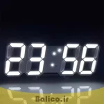 ساعت رومیزی دیجیتال بالیکو طرح سه بعدی 3D LED Clock دارای زنگ بیداری تاریخ و دمای محیط