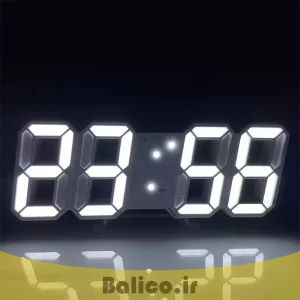 ساعت رومیزی دیجیتال بالیکو طرح سه بعدی 3D LED Clock دارای زنگ بیداری تاریخ و دمای محیط 46 ساعت رومیزی دیجیتال بالیکو طرح سه بعدی 3D LED Clock دارای زنگ بیداری تاریخ و دمای محیط