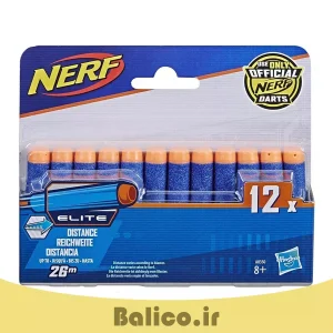 تیر فومی اصلی برند نرف مدل Nerf ELITE بسته 12 عددی 34 تیر فومی نرف Nerf ELITE بسته 12 عددی