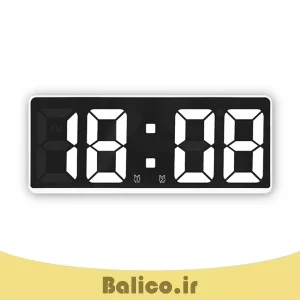 فروشگاه بالیکو 159 ساعت رومیزی دیجیتال بالیکو مدل LED DIGITAL CLOCK دارای سنسور صدا نمایش تاریخ دماسنج و دو زمان زنگ بیداری