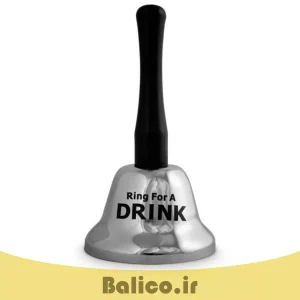 زنگ دستی بالیکو مدل زنگوله استیل طرح Ring For A Drink 56 RING balico 001