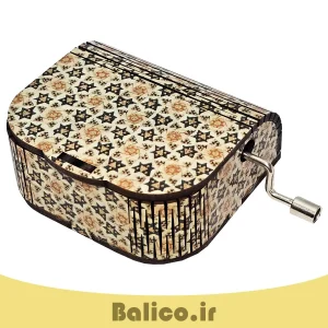 جعبه موزیکال بالیکو طرح خاتم 21 جعبه موزیکال بالیکو طرح خاتم