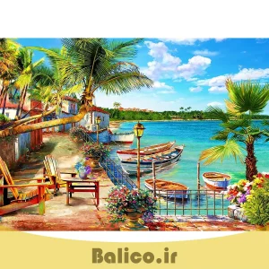 پازل 1000 تکه برند HUA DADA طرح Holiday Bay