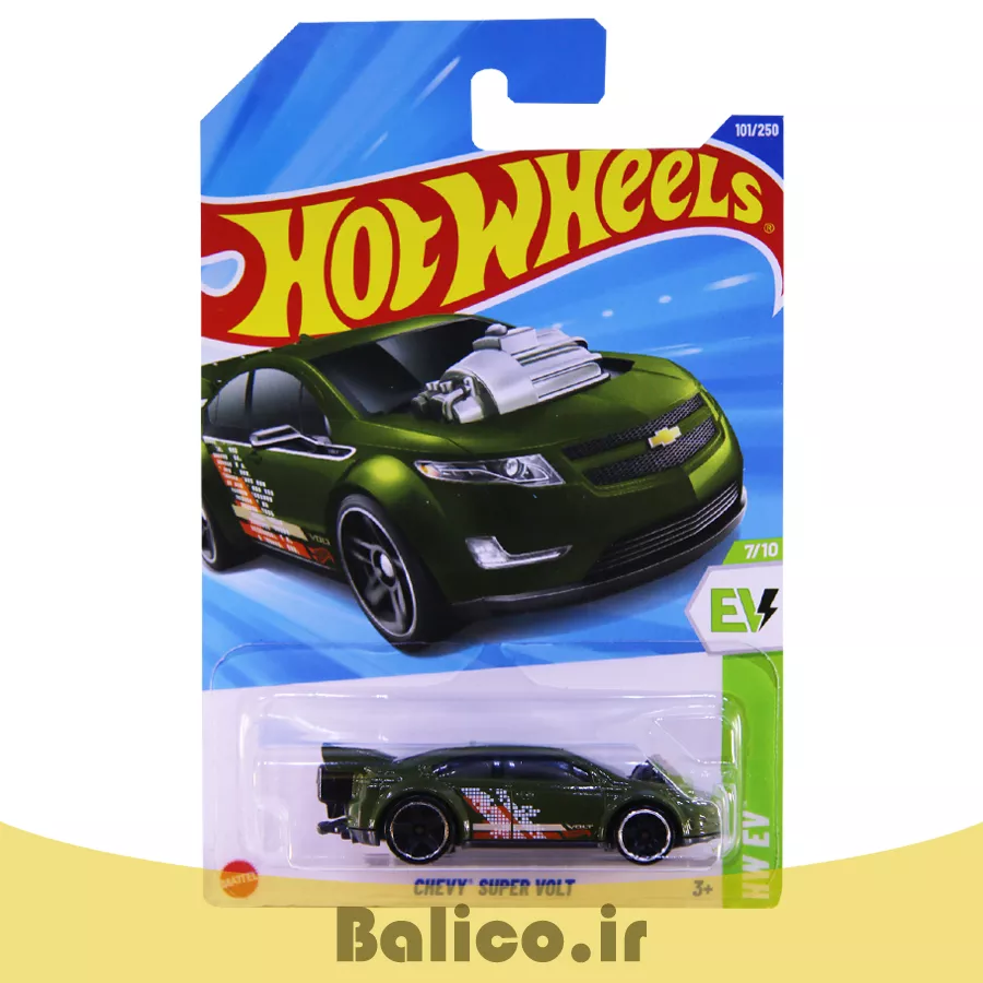 ماکت ماشین هات ویلز مدل شورلت CHEVY SUPER VOLT سری HW EV 8 ماکت ماشین هات ویلز مدل شورلت CHEVY SUPER VOLT سری HW EV