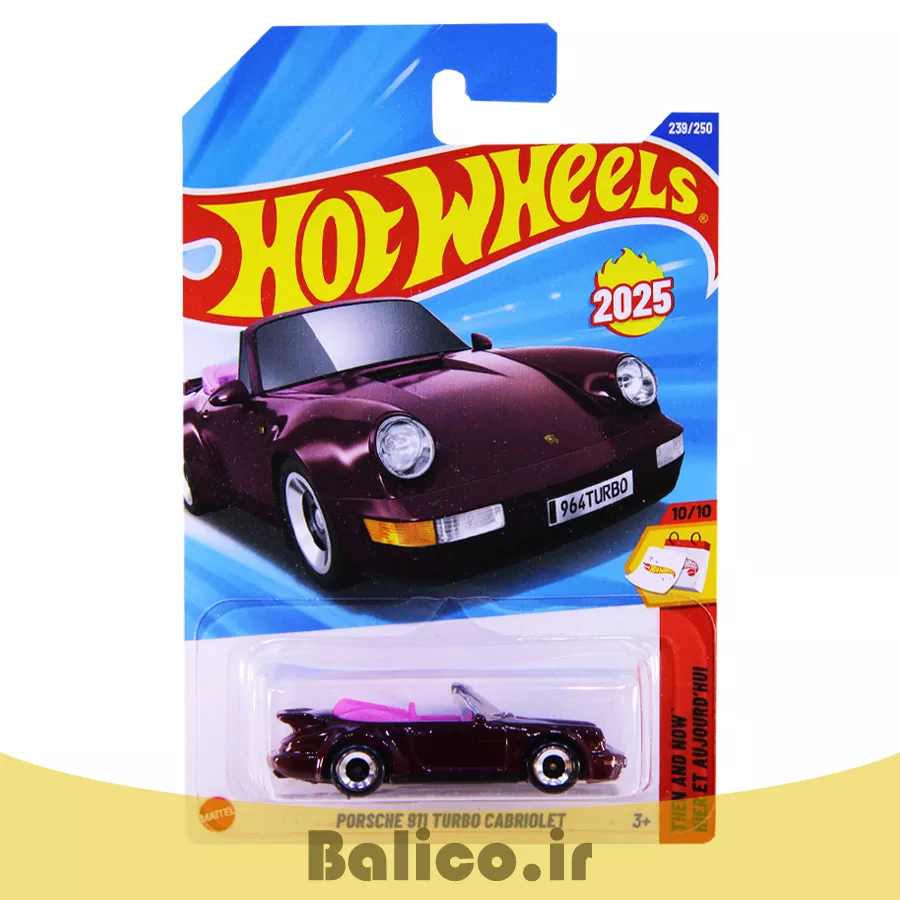 ماکت ماشین هات ویلز مدل پورشه PORSCHE 911 TURBO CABRIOLET سری THEN AND NOW 7 ماکت ماشین هات ویلز مدل پورشه PORSCHE 911 TURBO CABRIOLET سری THEN AND NOW