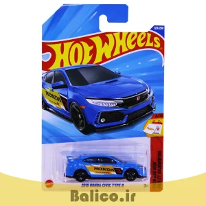 ماکت ماشین هات ویلز مدل هوندا 2018 HONDA CIVIC TYPE R سری THEN AND NOW آبی 20 ماکت ماشین هات ویلز مدل هوندا 2018 HONDA CIVIC TYPE R سری THEN AND NOW آبی