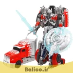 ماشین تبدیل شونده ترانسفورمرز آپتیموس پرایم برند هاسبرو مدل SILVER KNIGHT OPTIMUS PRIME