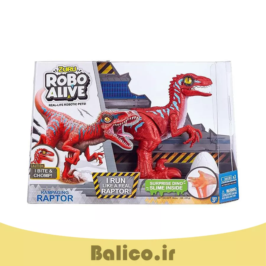 دایناسور رباتیک زورو ROBO ALIVE مدل RAPTOR