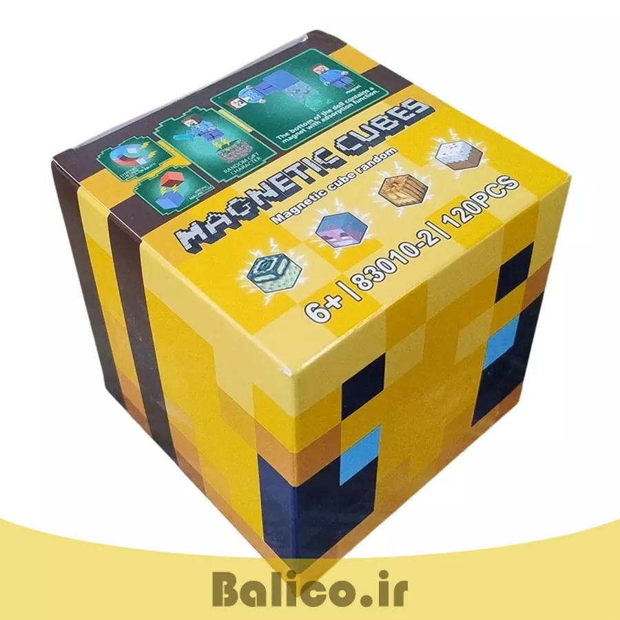 ساختنی 120 تکه مدل مکعب مغناطیسی طرح ماینکرافت کد 83010-2